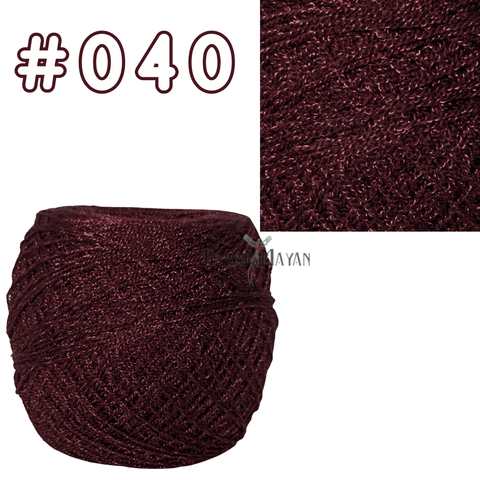 Brown 100g Crystal Crochet Mexican Yarn Thread -Hilo Estambre Cristal #040