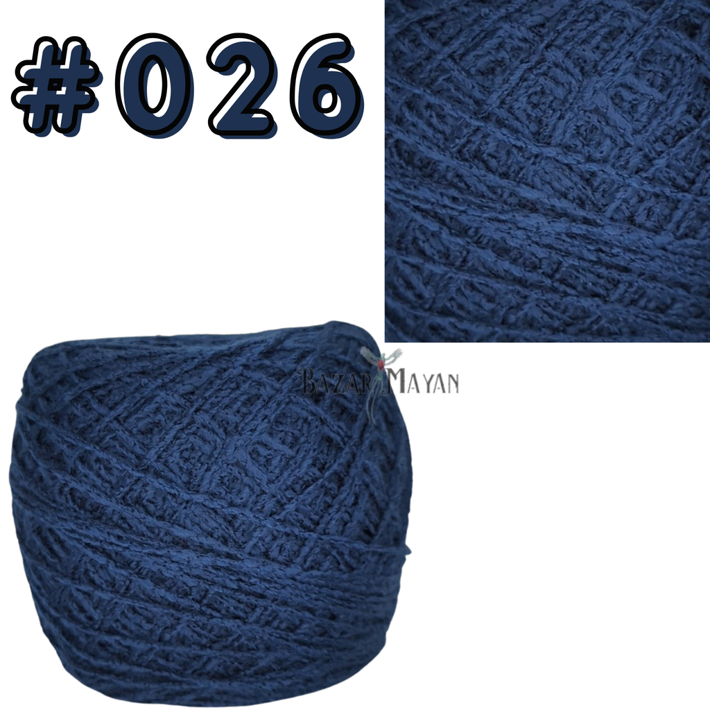 Blue 100g Brisa Crochet Mexican Yarn Thread - Hilo Estambre Brisa Tejer #026