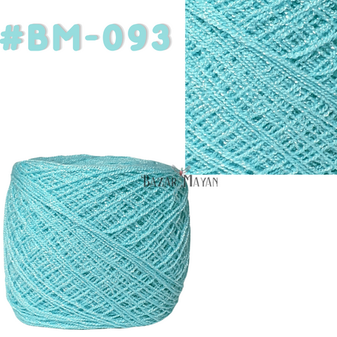 Blue 100g Crystal Crochet Mexican Yarn Thread -Hilo Estambre Cristal #BM-093