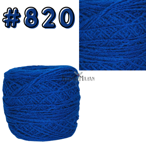 Blue 100g Brisa Crochet Mexican Yarn Thread - Hilo Estambre Brisa Tejer #820