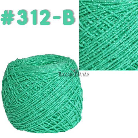 Green 100g Brisa Crochet Mexican Yarn Thread - Hilo Estambre Brisa Tejer #312-B