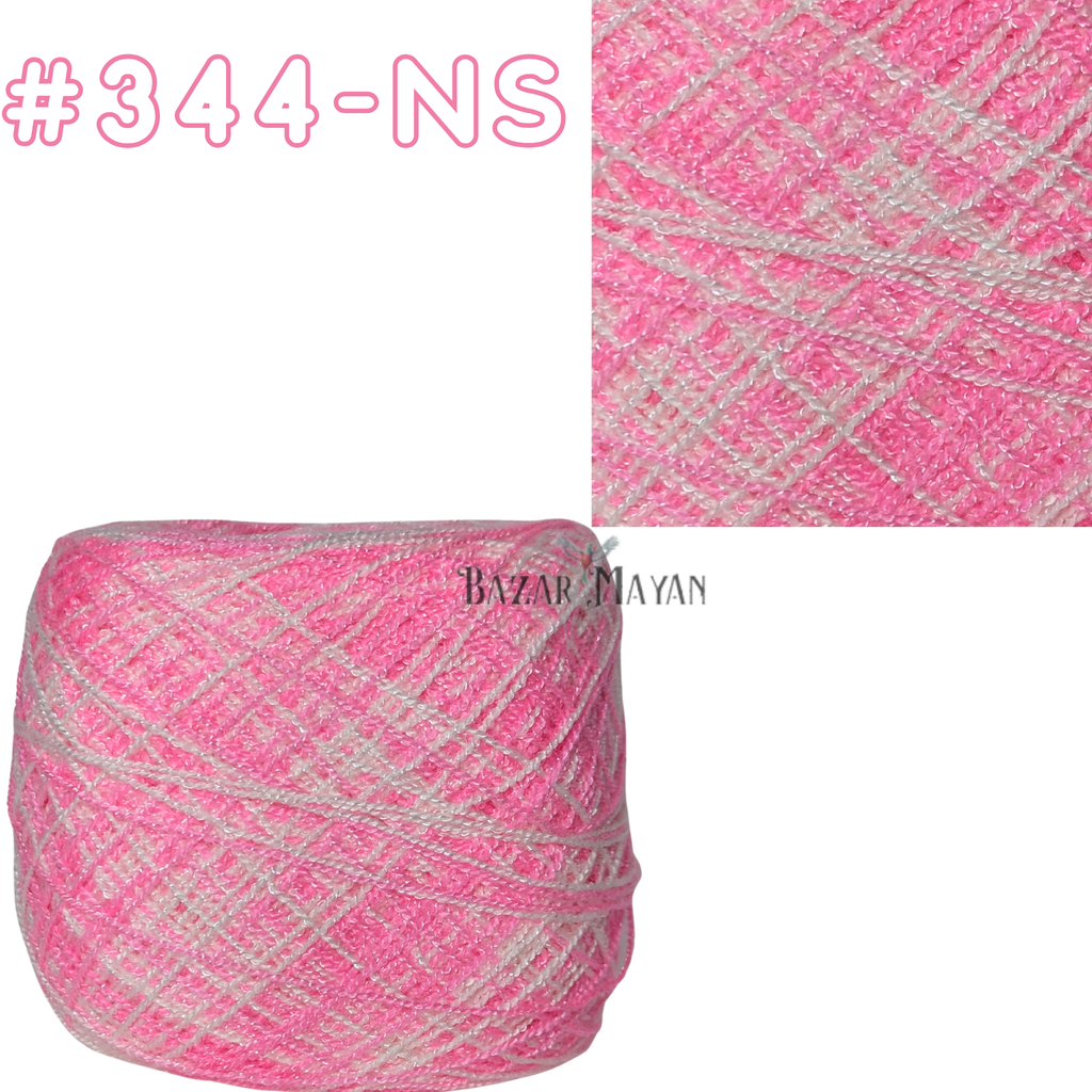 Multi 100g Crystal Crochet Mexican Yarn Thread -Hilo Estambre Cristal #344-NS