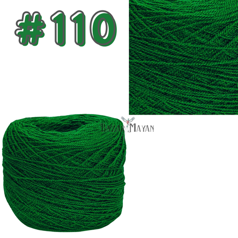 Green 100g Crystal Crochet Mexican Yarn Thread -Hilo Estambre Cristal #110