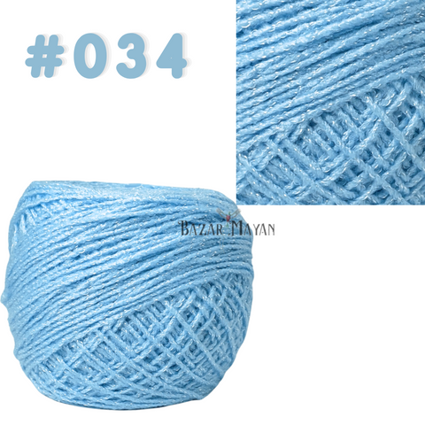 Blue 100g Brisa Crochet Mexican Yarn Thread - Hilo Estambre Brisa Tejer #034