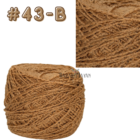 Brown 100g Brisa Crochet Mexican Yarn Thread - Hilo Estambre Brisa Tejer #43-B