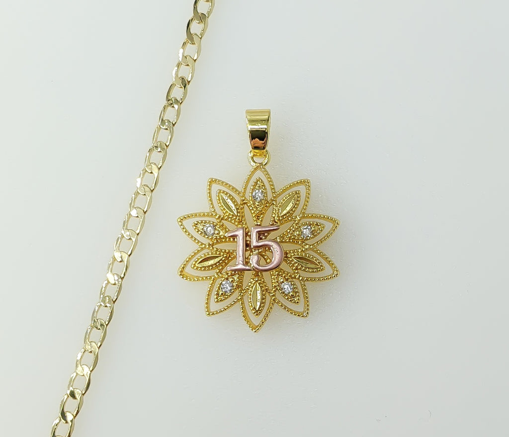 Gold plated 14K multicolor 3mm Cuban chain  necklace with delicate links.
