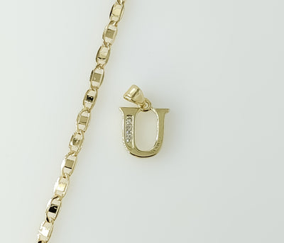 Plated Dainty Letter 