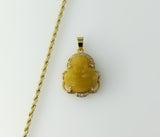 Plated Dainty Buddha 2mm Rope/Braided Chain Necklace