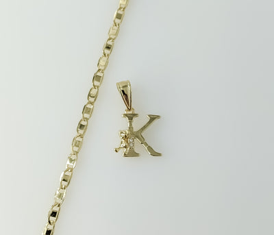 Plated Dainty Letter 