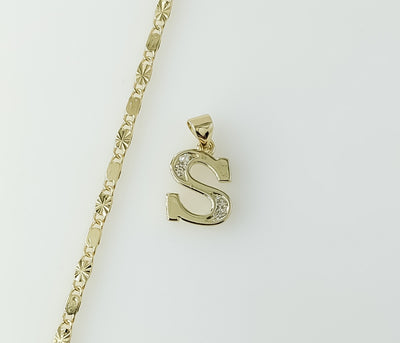 Plated Dainty Letter 