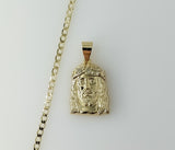 Plated Jesus 14K 3mm Cuban Chain Necklace