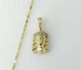 Plated Jesus 2mm Star Solid Chain Necklace