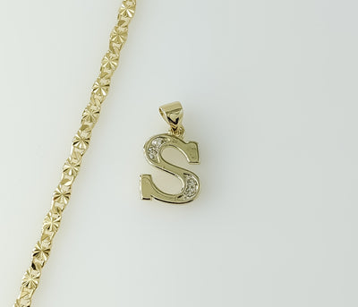 Plated Dainty Letter 