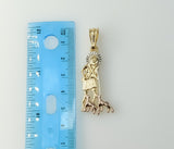 A 3D gold plated star pendant featuring Saint Lazarus iconography
A gold plated star-shaped pendant adorned with intrica