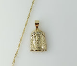 Plated Jesus 14K Twist Chain Necklace