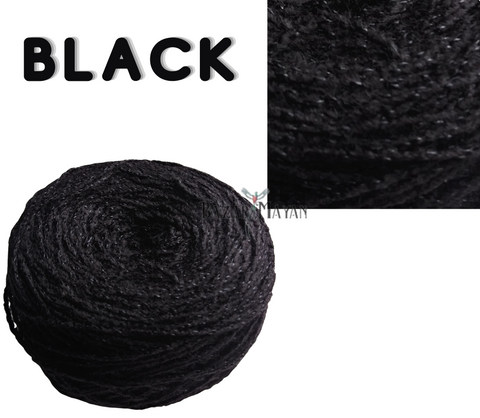 Black 100g Brisa Crochet Mexican Yarn Thread - Hilo Estambre Brisa Para Tejer