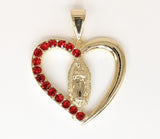 Plated Virgin Mary Pendant