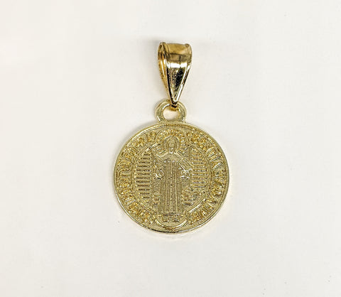 Plated Saint Benedict Pendant*