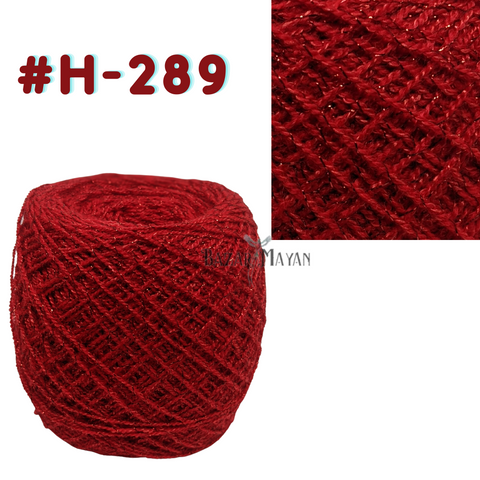 Red 100g Crystal Glitter Crochet Mexican Yarn Hilo Estambre Cristal Brillo H-289