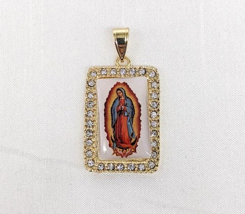 Plated Virgin Mary Pendant