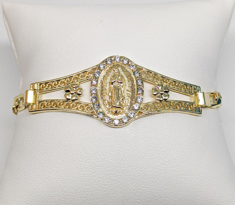 Plated Virgin Mary Bracelet