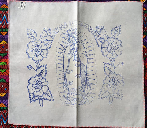 Virgin Mary Design Embroidery Cloth (Servilletero)