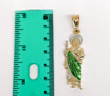Plated Multicolor Saint Jude Pendant