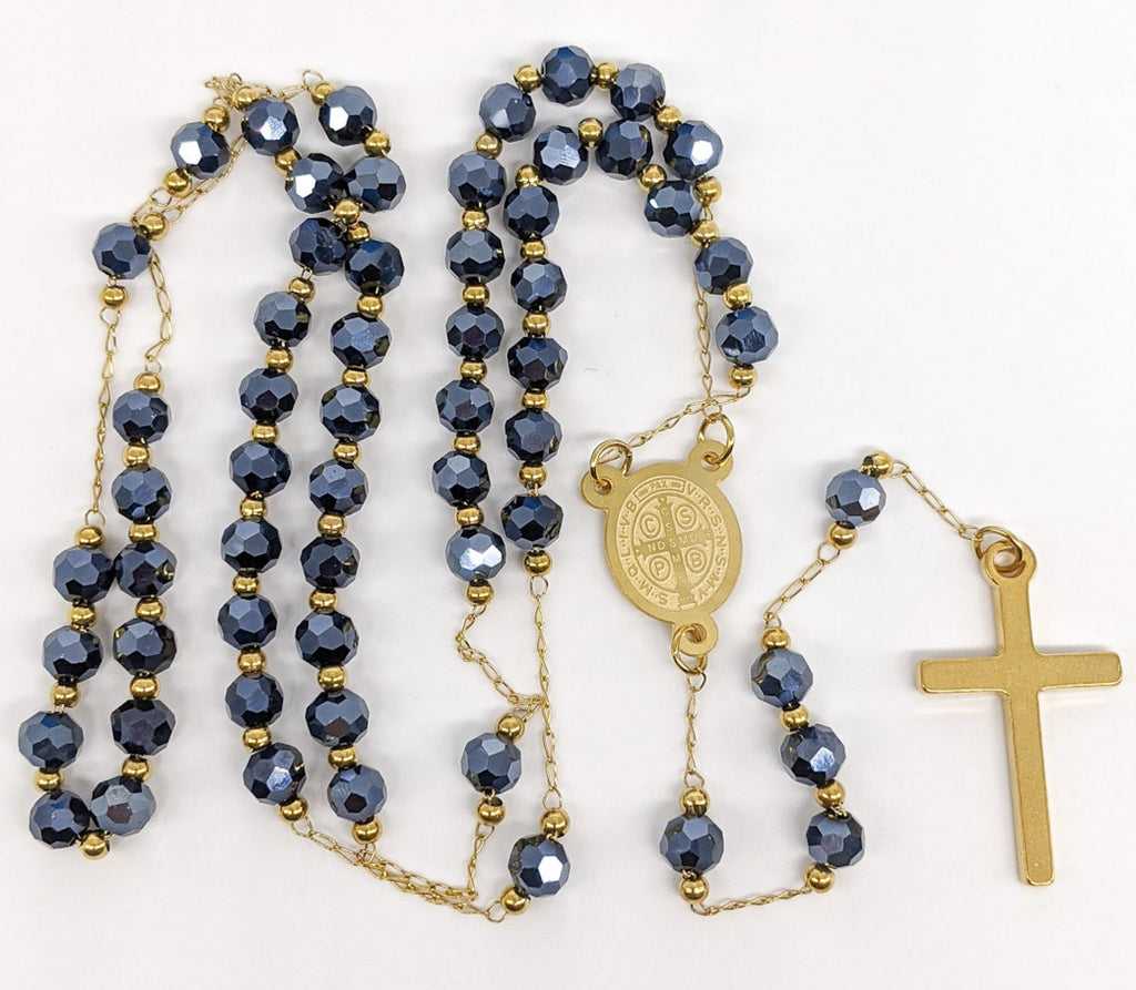 Stainless Steel Saint Benedict Rosary