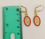 Plated Virgin Mary Earring