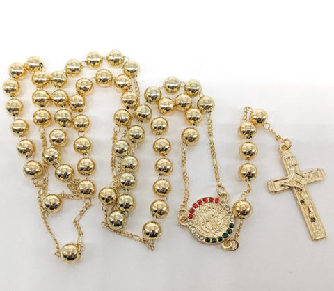 Plated Saint Benedict Rosary