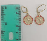 Plated Saint Benedict Earring