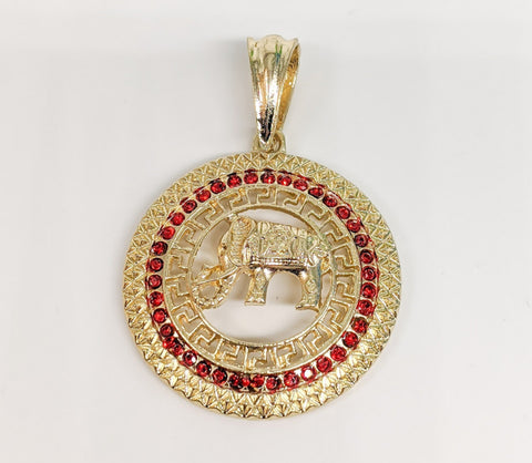 Plated Elephant Pendant