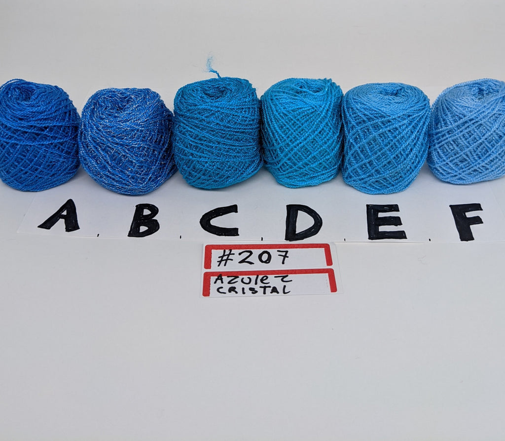 207 Blue Tone Crystal Yarn