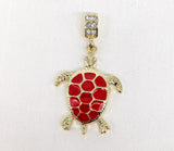 Plated Turtle Pendant*