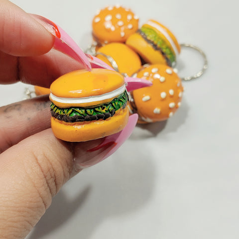 Plain Burger Keychain