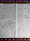 Flower Design Cross Stitch Embroidery Printed Cloth (Punto de Cruz Servilletero Labrado)