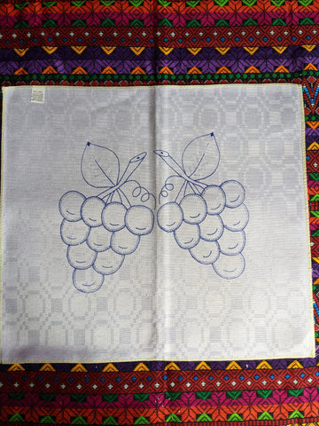 Fruit Design Embroidery Printed Cloth (Servilletero Labrado)