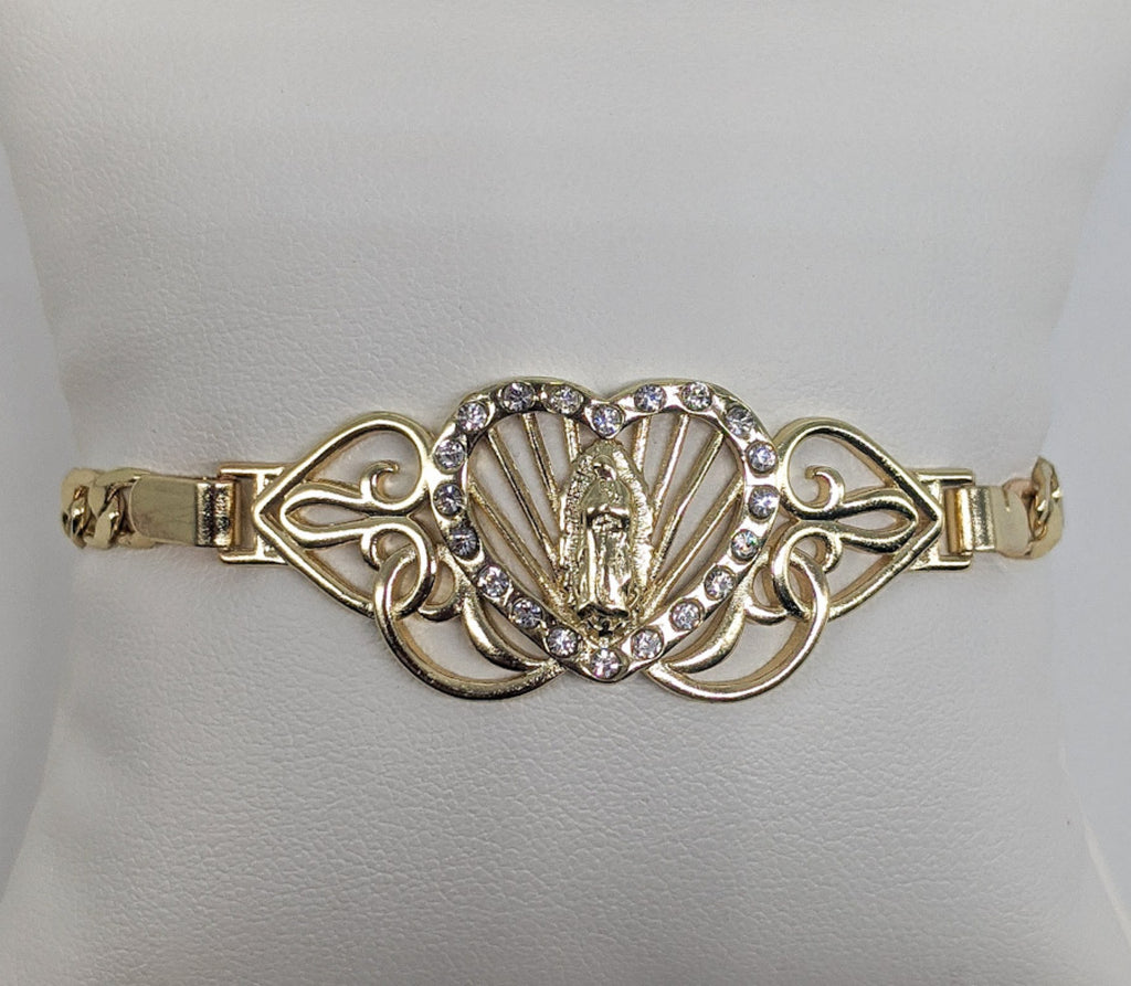 Plated Virgin Mary Bracelet