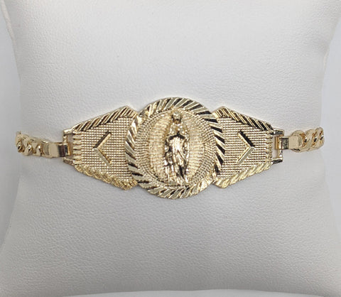 Plated Virgin Mary Bracelet