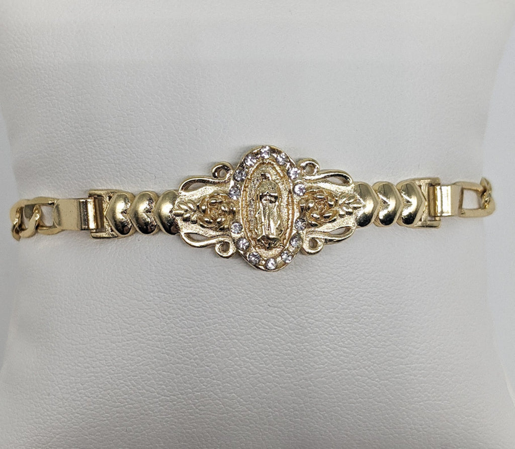 Plated Virgin Mary Bracelet