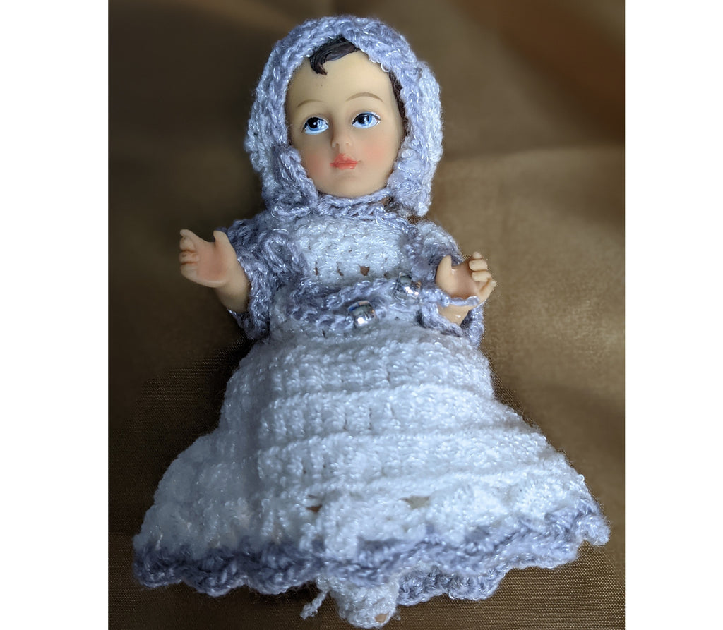6" Inch Baby Jesus Figurine with Handmade Dress