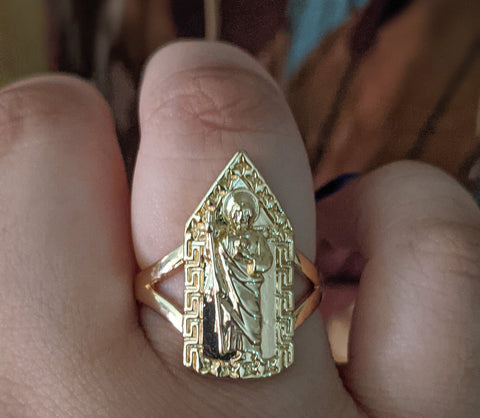 Plated Saint Jude Ring*