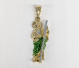 Plated Multicolor Saint Jude Pendant