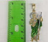 Plated Multicolor Saint Jude Pendant