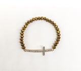 Cross Beaded Bracelet