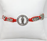 Saint Jude with Virgin Mary and Saint Benedict Rope Bracelet*