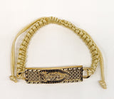 Plated Virgin Mary Rope Bracelet*
