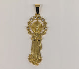 Plated Virgin Mary Pendant