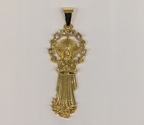 Plated Virgin Mary Pendant