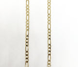 18K Gold Plated Figaro 26" Chain